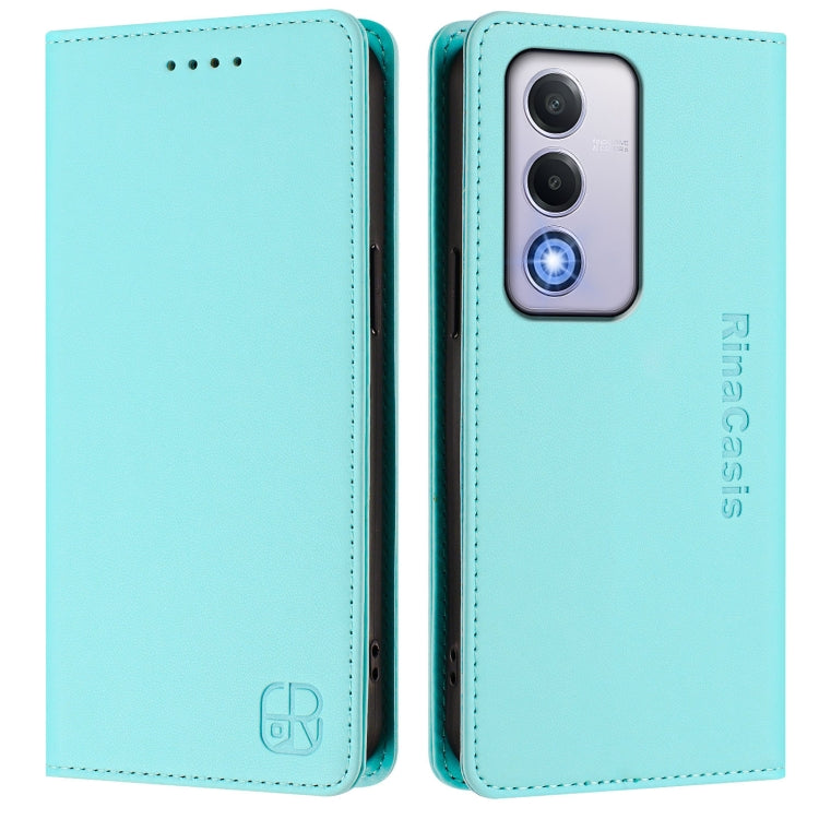 RC01 Dual-Folded Magnetic Suction RFID Leather Phone Case, For OPPO A80 5G EU / K12x 5G, For OPPO K12x 5G Global, For OPPO Reno12 F 5G / 4G Global, For OPPO Reno12 Pro 5G Global, For OPPO Reno12 5G Global, For OPPO A2 Pro 5G / F27 Pro 5G