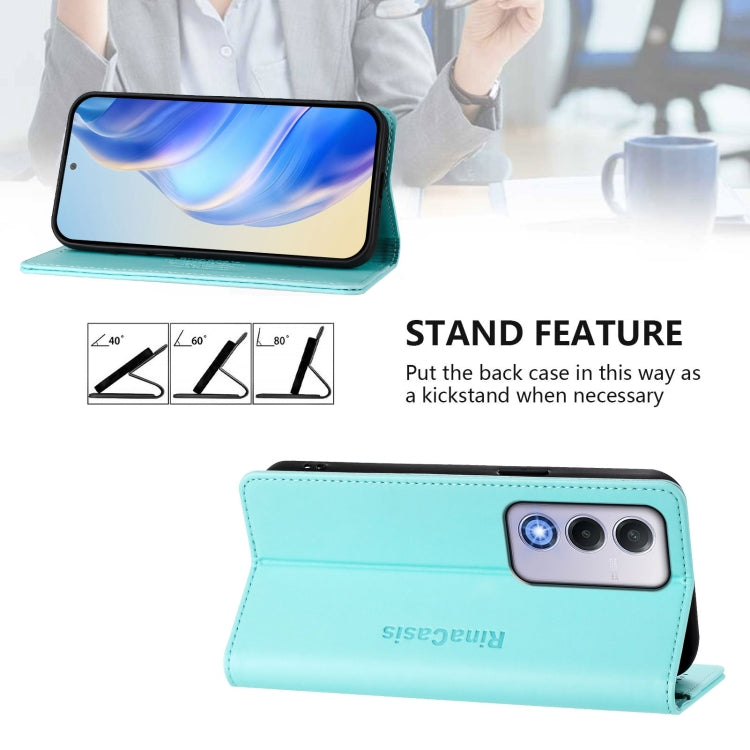 RC01 Dual-Folded Magnetic Suction RFID Leather Phone Case, For OPPO A80 5G EU / K12x 5G, For OPPO K12x 5G Global, For OPPO Reno12 F 5G / 4G Global, For OPPO Reno12 Pro 5G Global, For OPPO Reno12 5G Global, For OPPO A2 Pro 5G / F27 Pro 5G