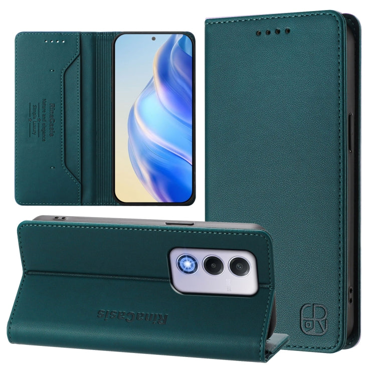RC01 Dual-Folded Magnetic Suction RFID Leather Phone Case, For OPPO A80 5G EU / K12x 5G, For OPPO K12x 5G Global, For OPPO Reno12 F 5G / 4G Global, For OPPO Reno12 Pro 5G Global, For OPPO Reno12 5G Global, For OPPO A2 Pro 5G / F27 Pro 5G