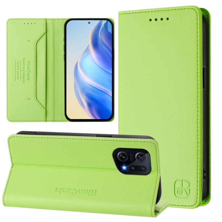 RC01 Dual-Folded Magnetic Suction RFID Leather Phone Case, For OPPO Find X5 Pro, For OPPO Find X5, For OPPO Reno7 5G Global / Find X5 Lite, For OPPO A54 4G / A54s / A55 5G / A16, For OPPO A74 4G / F19 / F19s / A95 5G / 4G, For OPPO A15 / A15s / A35 2021