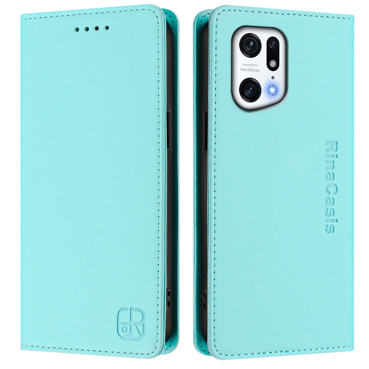 RC01 Dual-Folded Magnetic Suction RFID Leather Phone Case, For OPPO Find X5 Pro, For OPPO Find X5, For OPPO Reno7 5G Global / Find X5 Lite, For OPPO A54 4G / A54s / A55 5G / A16, For OPPO A74 4G / F19 / F19s / A95 5G / 4G, For OPPO A15 / A15s / A35 2021