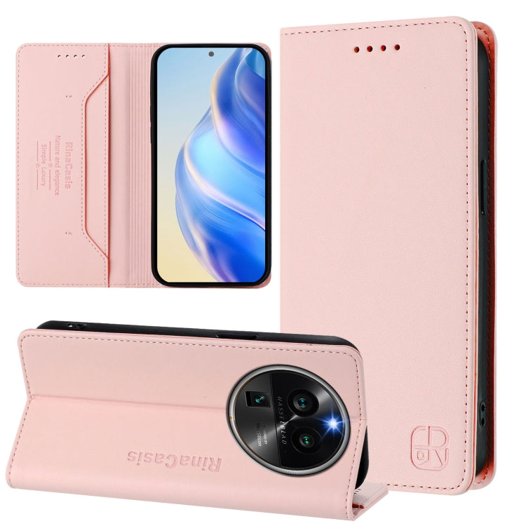 RC01 Dual-Folded Magnetic Suction RFID Leather Phone Case, For OPPO A78 5G / A1x 5G, For OPPO Reno8 T 4G, For OPPO Find X6 Pro, For OPPO Find X6, For OPPO A1 Pro 5G / Reno8 T 5G Global, For OPPO A57 4G / A77 4G