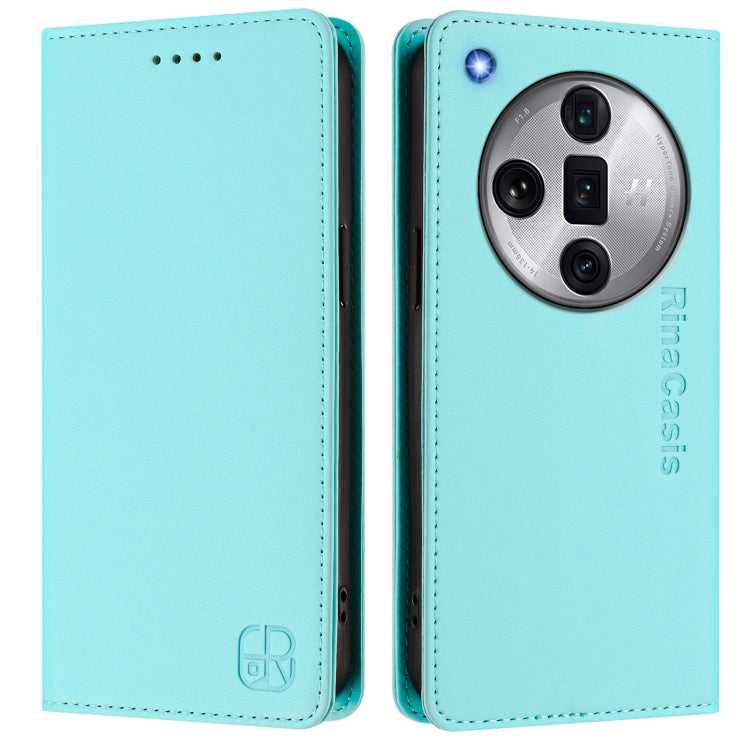 RC01 Dual-Folded Magnetic Suction RFID Leather Phone Case, For OPPO Find X7 Ultra, For OPPO A38 4G / A18 4G Global, For OPPO Reno9 A, For OPPO Reno10 / Reno10 Pro Global, For OPPO A98 5G / F23 5G India, For OPPO Find X8 Pro