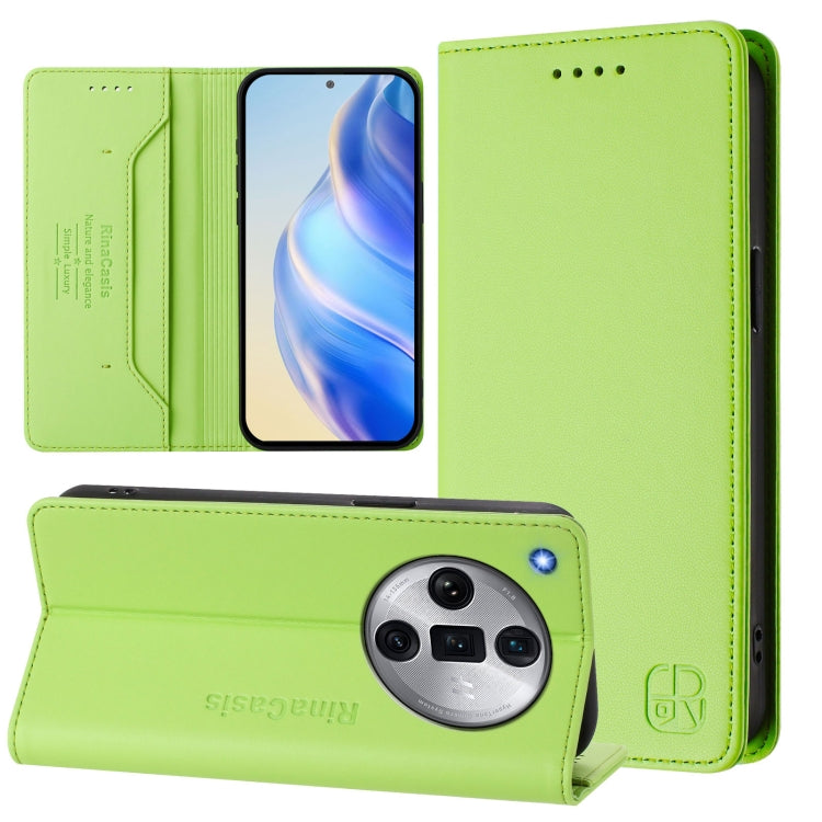 RC01 Dual-Folded Magnetic Suction RFID Leather Phone Case, For OPPO Find X7 Ultra, For OPPO A38 4G / A18 4G Global, For OPPO Reno9 A, For OPPO Reno10 / Reno10 Pro Global, For OPPO A98 5G / F23 5G India, For OPPO Find X8 Pro