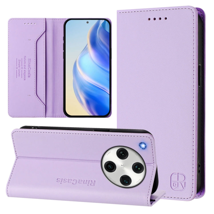 RC01 Dual-Folded Magnetic Suction RFID Leather Phone Case, For OPPO Find X7 Ultra, For OPPO A38 4G / A18 4G Global, For OPPO Reno9 A, For OPPO Reno10 / Reno10 Pro Global, For OPPO A98 5G / F23 5G India, For OPPO Find X8 Pro