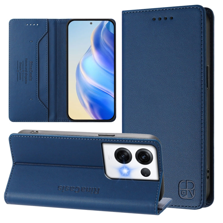 RC01 Dual-Folded Magnetic Suction RFID Leather Phone Case, For OPPO Reno9 5G / Reno9 Pro 5G, For OPPO A17 4G Global / A17k, For OPPO A77 5G / A97 5G, For OPPO Reno8 Pro 5G Global, For OPPO Reno8 5G, For OPPO A36 4G / A76 4G / A96 4G / K10 4G