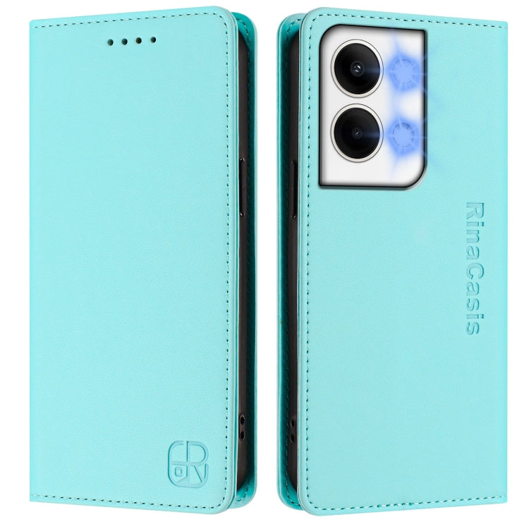 RC01 Dual-Folded Magnetic Suction RFID Leather Phone Case, For OPPO Reno9 5G / Reno9 Pro 5G, For OPPO A17 4G Global / A17k, For OPPO A77 5G / A97 5G, For OPPO Reno8 Pro 5G Global, For OPPO Reno8 5G, For OPPO A36 4G / A76 4G / A96 4G / K10 4G