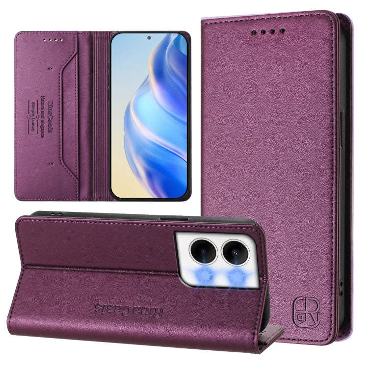 RC01 Dual-Folded Magnetic Suction RFID Leather Phone Case, For OPPO Reno9 5G / Reno9 Pro 5G, For OPPO A17 4G Global / A17k, For OPPO A77 5G / A97 5G, For OPPO Reno8 Pro 5G Global, For OPPO Reno8 5G, For OPPO A36 4G / A76 4G / A96 4G / K10 4G