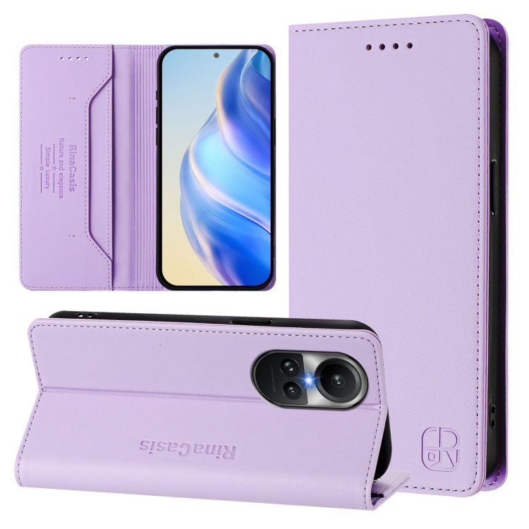 RC01 Dual-Folded Magnetic Suction RFID Leather Phone Case, For OPPO Find X7 Ultra, For OPPO A38 4G / A18 4G Global, For OPPO Reno9 A, For OPPO Reno10 / Reno10 Pro Global, For OPPO A98 5G / F23 5G India, For OPPO Find X8 Pro