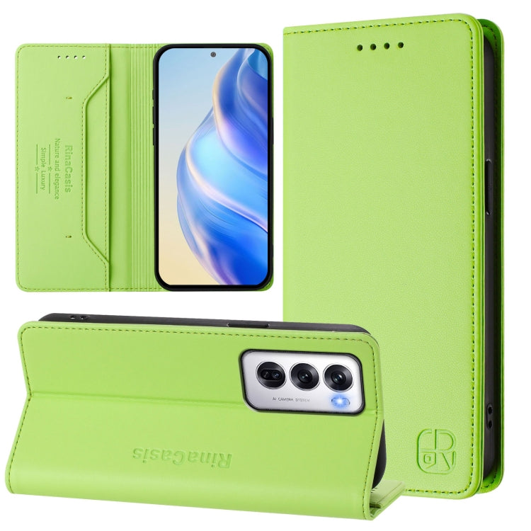 RC01 Dual-Folded Magnetic Suction RFID Leather Phone Case, For OPPO A80 5G EU / K12x 5G, For OPPO K12x 5G Global, For OPPO Reno12 F 5G / 4G Global, For OPPO Reno12 Pro 5G Global, For OPPO Reno12 5G Global, For OPPO A2 Pro 5G / F27 Pro 5G
