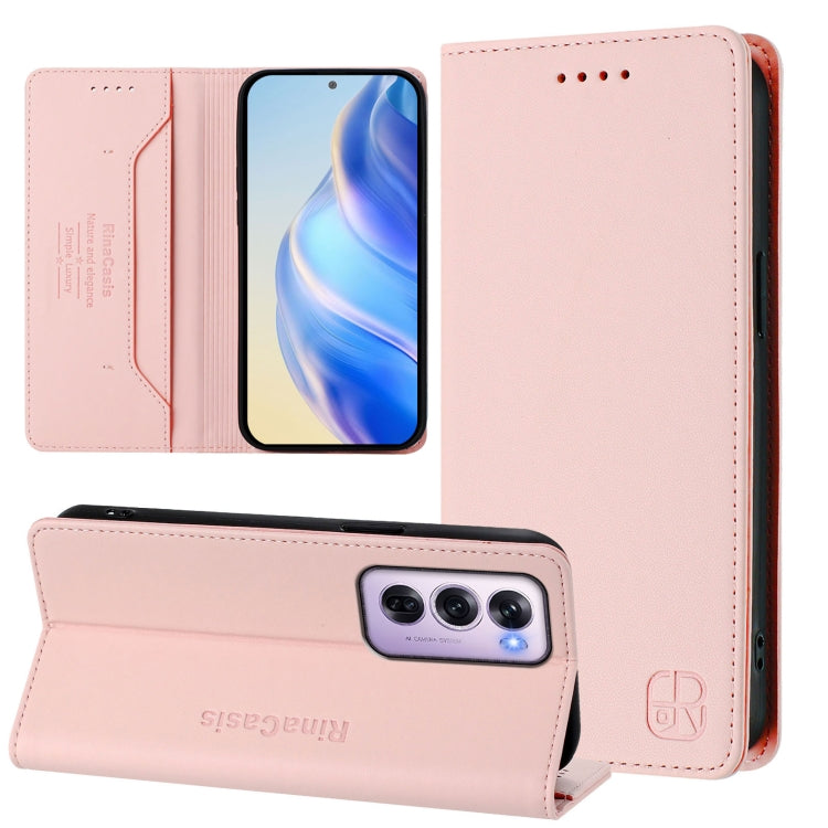 RC01 Dual-Folded Magnetic Suction RFID Leather Phone Case, For OPPO A80 5G EU / K12x 5G, For OPPO K12x 5G Global, For OPPO Reno12 F 5G / 4G Global, For OPPO Reno12 Pro 5G Global, For OPPO Reno12 5G Global, For OPPO A2 Pro 5G / F27 Pro 5G