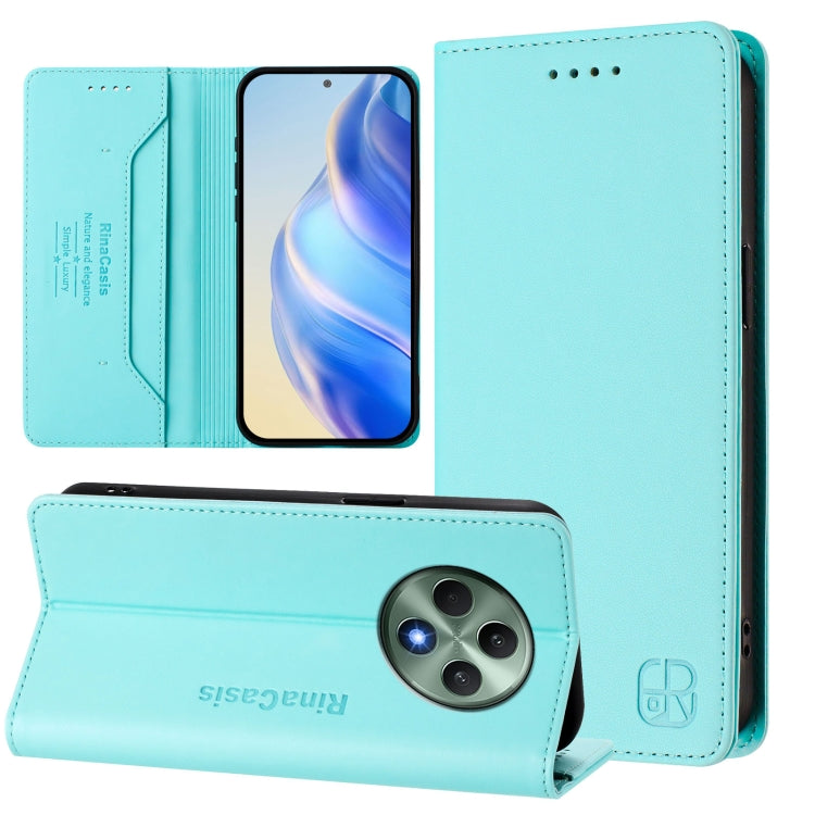 RC01 Dual-Folded Magnetic Suction RFID Leather Phone Case, For OPPO A80 5G EU / K12x 5G, For OPPO K12x 5G Global, For OPPO Reno12 F 5G / 4G Global, For OPPO Reno12 Pro 5G Global, For OPPO Reno12 5G Global, For OPPO A2 Pro 5G / F27 Pro 5G
