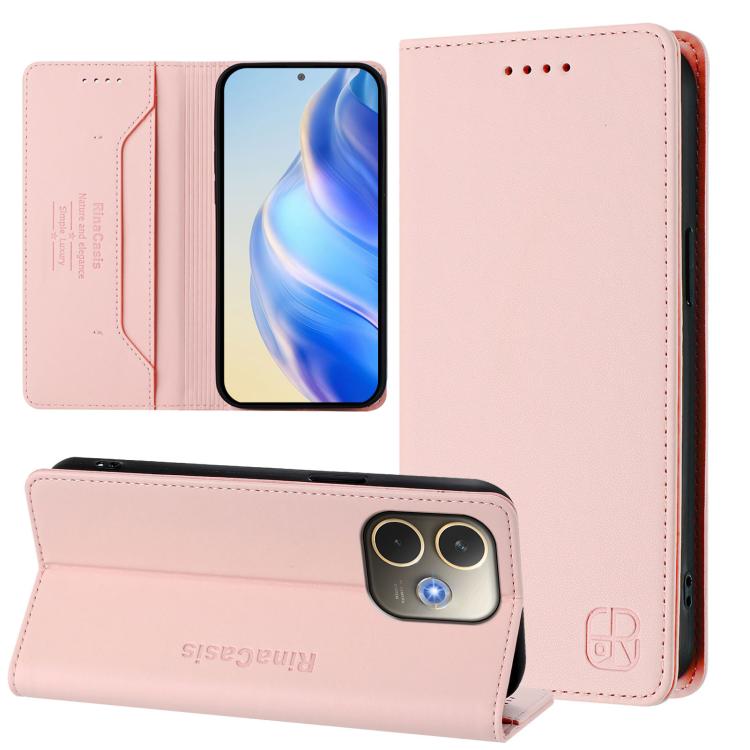 RC01 Dual-Folded Magnetic Suction RFID Leather Phone Case, For OPPO Reno14 Pro 5G Global, For OPPO Reno14 5G Global, For OPPO A5 Pro 5G Global, For OPPO A5 Pro China, For OPPO Find X8, For OPPO A3x 5G / 4G / A3 5G / 4G