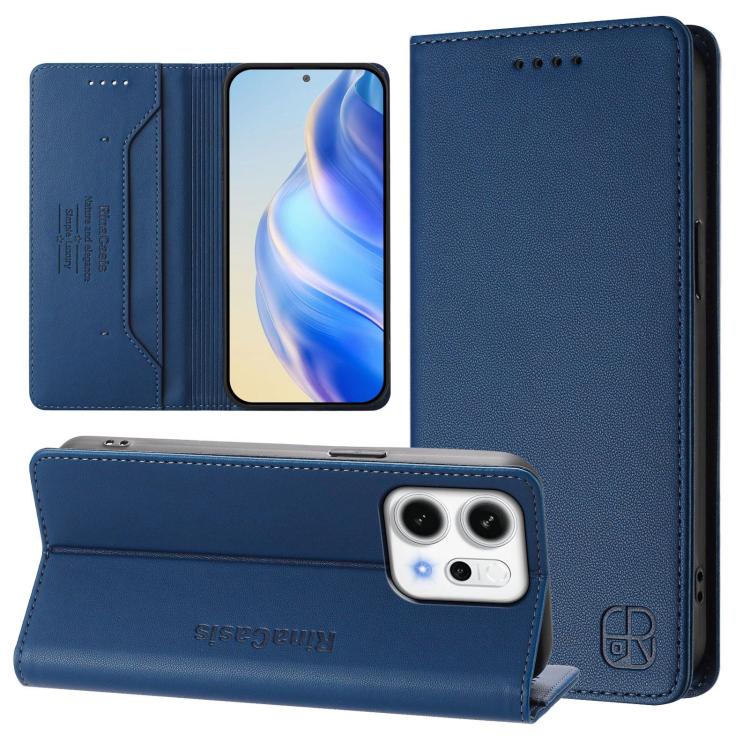 RC01 Dual-Folded Magnetic Suction RFID Leather Phone Case, For OPPO Reno14 Pro 5G Global, For OPPO Reno14 5G Global, For OPPO A5 Pro 5G Global, For OPPO A5 Pro China, For OPPO Find X8, For OPPO A3x 5G / 4G / A3 5G / 4G