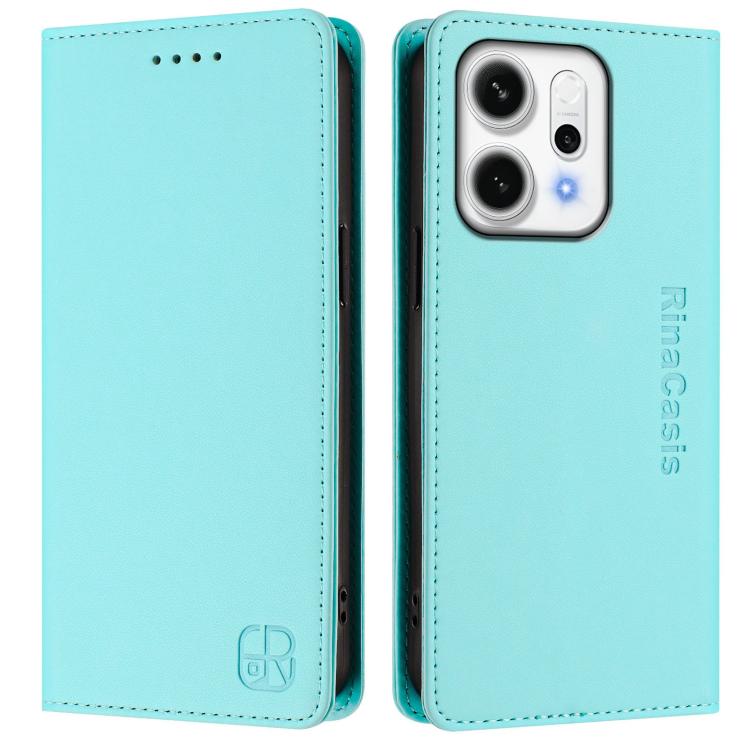 RC01 Dual-Folded Magnetic Suction RFID Leather Phone Case, For OPPO Reno14 Pro 5G Global, For OPPO Reno14 5G Global, For OPPO A5 Pro 5G Global, For OPPO A5 Pro China, For OPPO Find X8, For OPPO A3x 5G / 4G / A3 5G / 4G