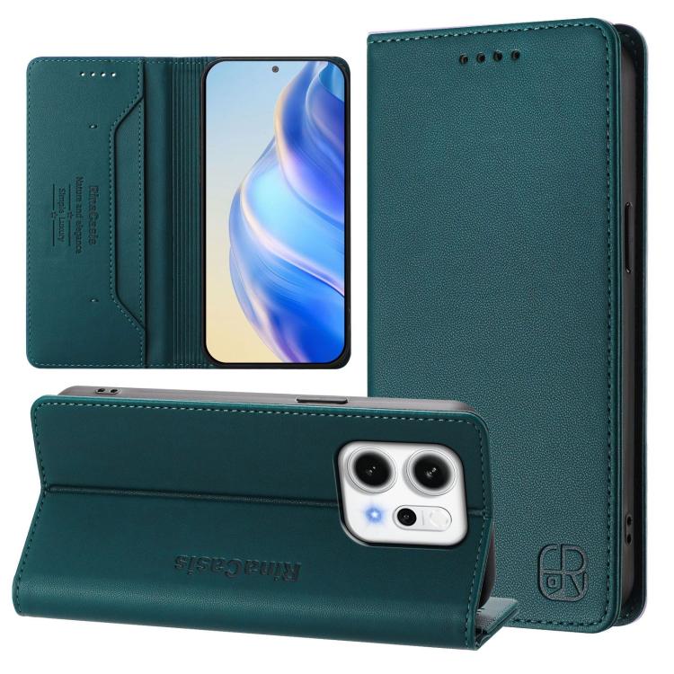 RC01 Dual-Folded Magnetic Suction RFID Leather Phone Case, For OPPO Reno14 Pro 5G Global, For OPPO Reno14 5G Global, For OPPO A5 Pro 5G Global, For OPPO A5 Pro China, For OPPO Find X8, For OPPO A3x 5G / 4G / A3 5G / 4G