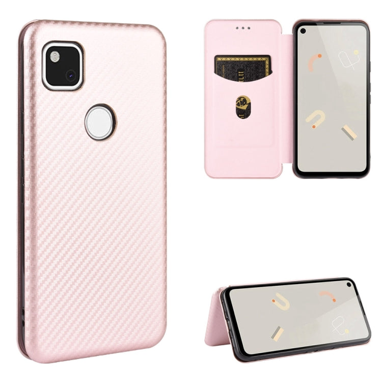 Carbon Fiber Texture Magnetic Horizontal Flip TPU + PC + PU Leather Case with Card Slot, For Google Pixel 4a, For Google Pixel 3 XL, For Google Pixel 3a XL, For Google Pixel 3a, For Google Pixel 3, For Google Pixel 4 XL, For Google Pixel 4