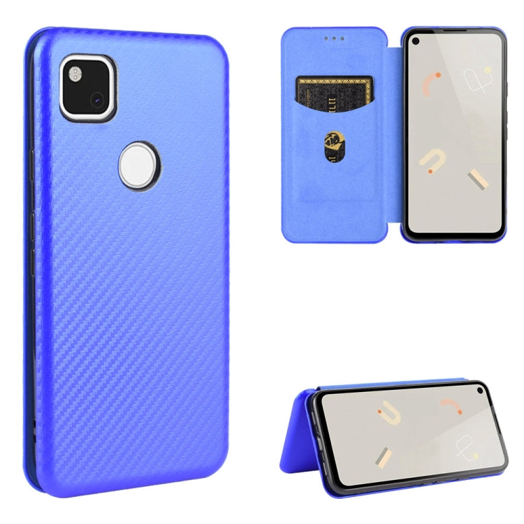Carbon Fiber Texture Magnetic Horizontal Flip TPU + PC + PU Leather Case with Card Slot, For Google Pixel 4a, For Google Pixel 3 XL, For Google Pixel 3a XL, For Google Pixel 3a, For Google Pixel 3, For Google Pixel 4 XL, For Google Pixel 4