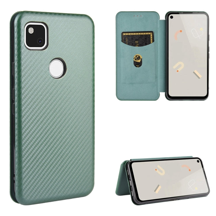 Carbon Fiber Texture Magnetic Horizontal Flip TPU + PC + PU Leather Case with Card Slot, For Google Pixel 4a, For Google Pixel 3 XL, For Google Pixel 3a XL, For Google Pixel 3a, For Google Pixel 3, For Google Pixel 4 XL, For Google Pixel 4