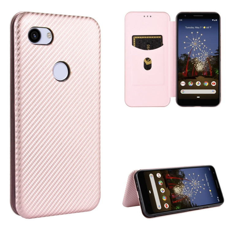Carbon Fiber Texture Magnetic Horizontal Flip TPU + PC + PU Leather Case with Card Slot, For Google Pixel 4a, For Google Pixel 3 XL, For Google Pixel 3a XL, For Google Pixel 3a, For Google Pixel 3, For Google Pixel 4 XL, For Google Pixel 4