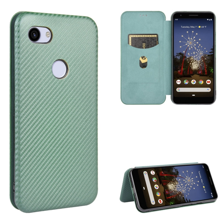 Carbon Fiber Texture Magnetic Horizontal Flip TPU + PC + PU Leather Case with Card Slot, For Google Pixel 4a, For Google Pixel 3 XL, For Google Pixel 3a XL, For Google Pixel 3a, For Google Pixel 3, For Google Pixel 4 XL, For Google Pixel 4