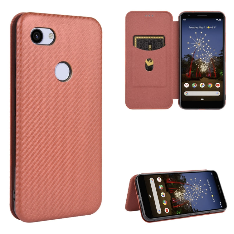 Carbon Fiber Texture Magnetic Horizontal Flip TPU + PC + PU Leather Case with Card Slot, For Google Pixel 4a, For Google Pixel 3 XL, For Google Pixel 3a XL, For Google Pixel 3a, For Google Pixel 3, For Google Pixel 4 XL, For Google Pixel 4
