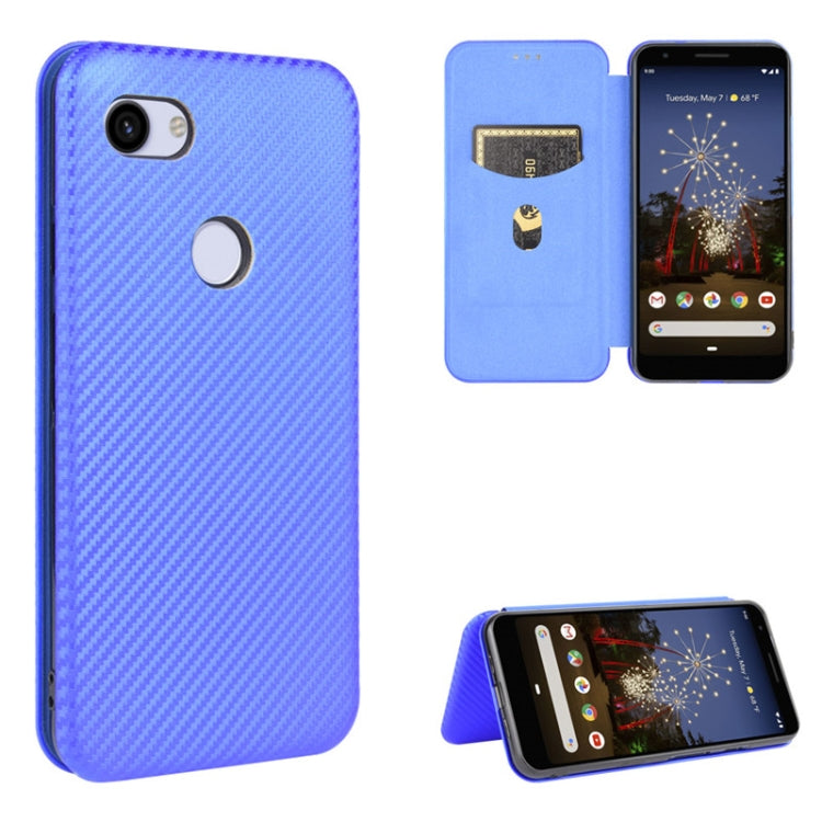 Carbon Fiber Texture Magnetic Horizontal Flip TPU + PC + PU Leather Case with Card Slot, For Google Pixel 4a, For Google Pixel 3 XL, For Google Pixel 3a XL, For Google Pixel 3a, For Google Pixel 3, For Google Pixel 4 XL, For Google Pixel 4