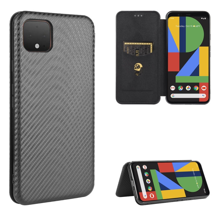 Carbon Fiber Texture Magnetic Horizontal Flip TPU + PC + PU Leather Case with Card Slot, For Google Pixel 4a, For Google Pixel 3 XL, For Google Pixel 3a XL, For Google Pixel 3a, For Google Pixel 3, For Google Pixel 4 XL, For Google Pixel 4