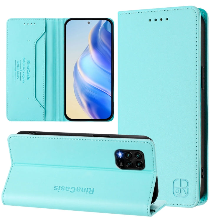 RC01 Dual-Folded Magnetic Suction RFID Leather Phone Case, For Xiaomi Mi 11 Pro, For Xiaomi Mi 11, For Xiaomi Mi 10T Lite 5G, For Xiaomi Mi 10 Lite