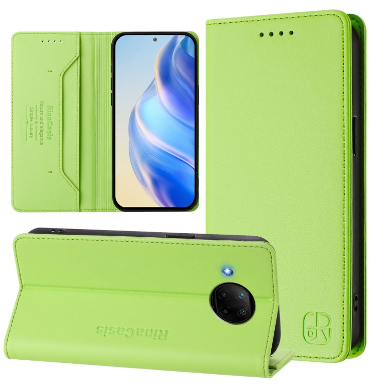 RC01 Dual-Folded Magnetic Suction RFID Leather Phone Case, For Xiaomi Mi 11 Pro, For Xiaomi Mi 11, For Xiaomi Mi 10T Lite 5G, For Xiaomi Mi 10 Lite