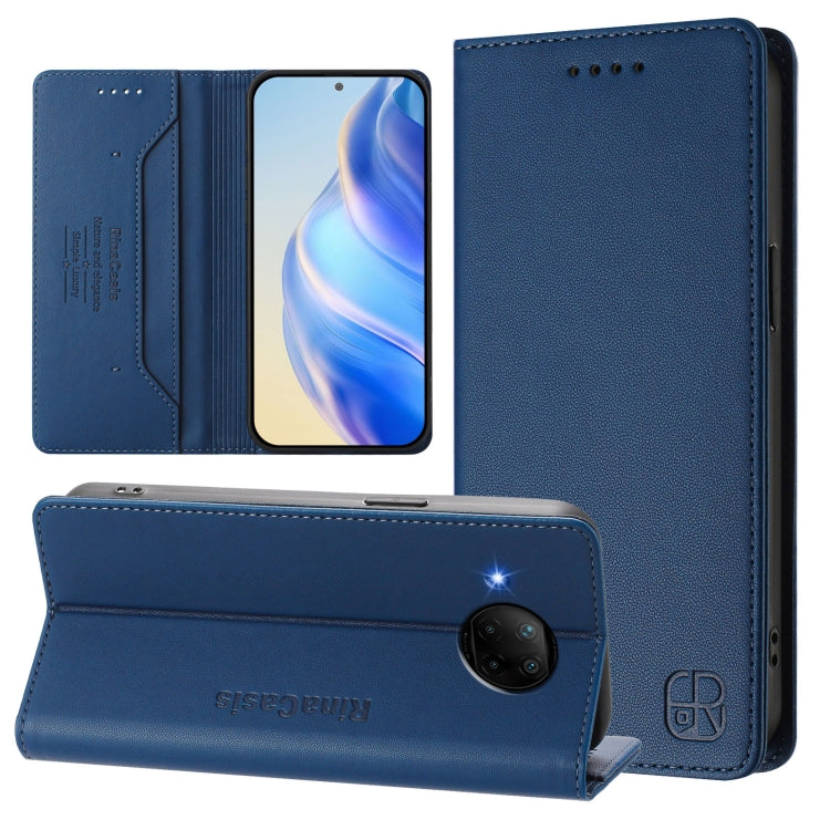 RC01 Dual-Folded Magnetic Suction RFID Leather Phone Case, For Xiaomi Mi 11 Pro, For Xiaomi Mi 11, For Xiaomi Mi 10T Lite 5G, For Xiaomi Mi 10 Lite