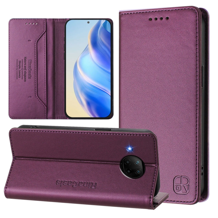 RC01 Dual-Folded Magnetic Suction RFID Leather Phone Case, For Xiaomi Mi 11 Pro, For Xiaomi Mi 11, For Xiaomi Mi 10T Lite 5G, For Xiaomi Mi 10 Lite