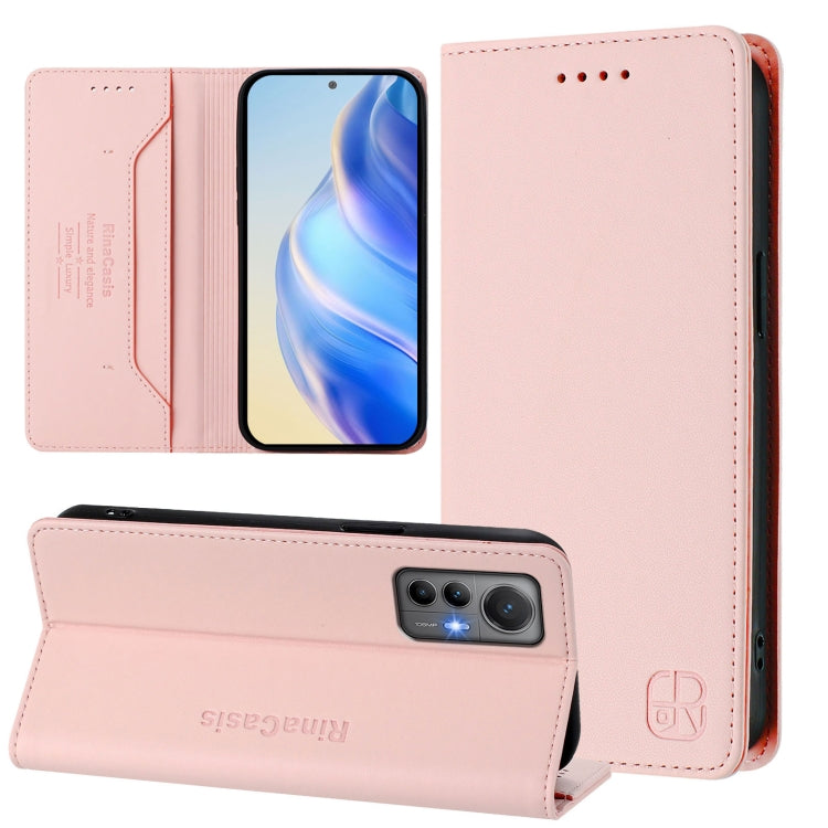 RC01 Dual-Folded Magnetic Suction RFID Leather Phone Case, For Xiaomi 12 Pro / 12S Pro, For Xiaomi 12 5G / 12X 5G / 12S 5G, For Xiaomi 12 Lite, For Xiaomi Poco C40, For Xiaomi Civi 1S, For Xiaomi Poco M4 Pro 4G
