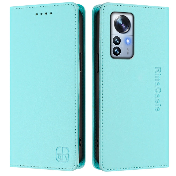 RC01 Dual-Folded Magnetic Suction RFID Leather Phone Case, For Xiaomi 12 Pro / 12S Pro, For Xiaomi 12 5G / 12X 5G / 12S 5G, For Xiaomi 12 Lite, For Xiaomi Poco C40, For Xiaomi Civi 1S, For Xiaomi Poco M4 Pro 4G