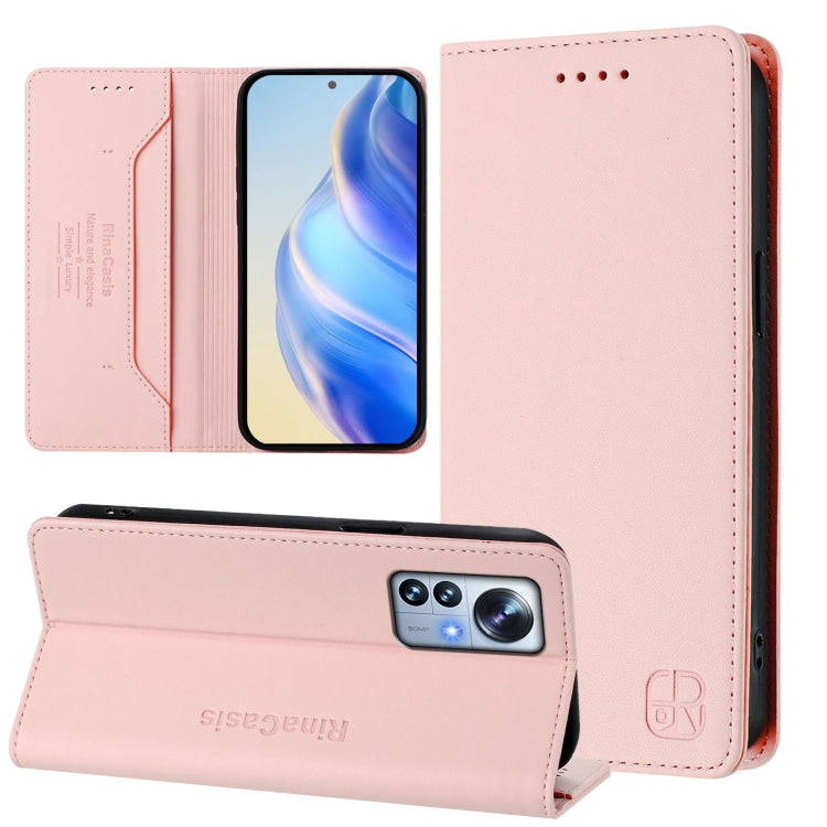 RC01 Dual-Folded Magnetic Suction RFID Leather Phone Case, For Xiaomi 12 Pro / 12S Pro, For Xiaomi 12 5G / 12X 5G / 12S 5G, For Xiaomi 12 Lite, For Xiaomi Poco C40, For Xiaomi Civi 1S, For Xiaomi Poco M4 Pro 4G