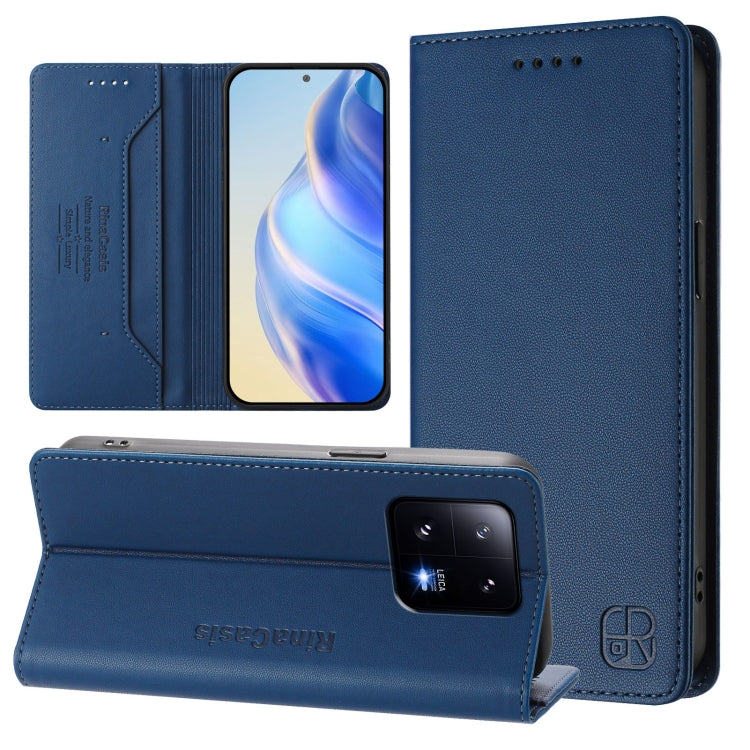 RC01 Dual-Folded Magnetic Suction RFID Leather Phone Case, For Xiaomi 13 Ultra, For Xiaomi Civi 3 5G, For Xiaomi 13 Lite 5G / Civi 2, For Xiaomi 13 Pro 5G, For Xiaomi 13 5G, For Xiaomi 12S Ultra