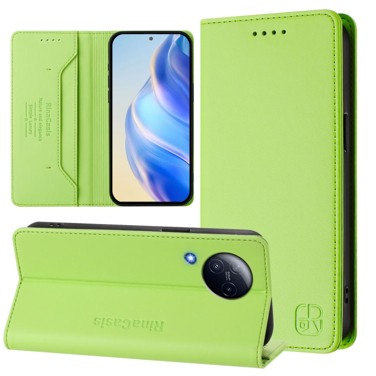 RC01 Dual-Folded Magnetic Suction RFID Leather Phone Case, For Xiaomi 13 Ultra, For Xiaomi Civi 3 5G, For Xiaomi 13 Lite 5G / Civi 2, For Xiaomi 13 Pro 5G, For Xiaomi 13 5G, For Xiaomi 12S Ultra