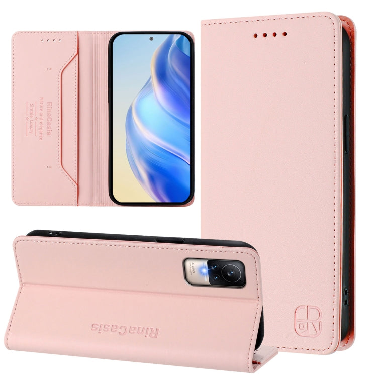 RC01 Dual-Folded Magnetic Suction RFID Leather Phone Case, For Xiaomi 12 Pro / 12S Pro, For Xiaomi 12 5G / 12X 5G / 12S 5G, For Xiaomi 12 Lite, For Xiaomi Poco C40, For Xiaomi Civi 1S, For Xiaomi Poco M4 Pro 4G