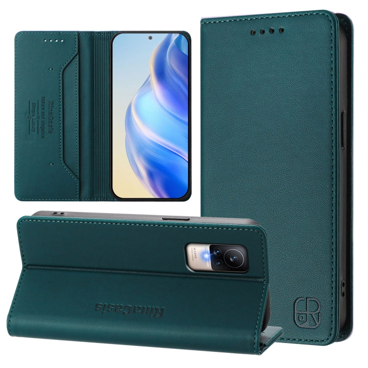 RC01 Dual-Folded Magnetic Suction RFID Leather Phone Case, For Xiaomi 12 Pro / 12S Pro, For Xiaomi 12 5G / 12X 5G / 12S 5G, For Xiaomi 12 Lite, For Xiaomi Poco C40, For Xiaomi Civi 1S, For Xiaomi Poco M4 Pro 4G