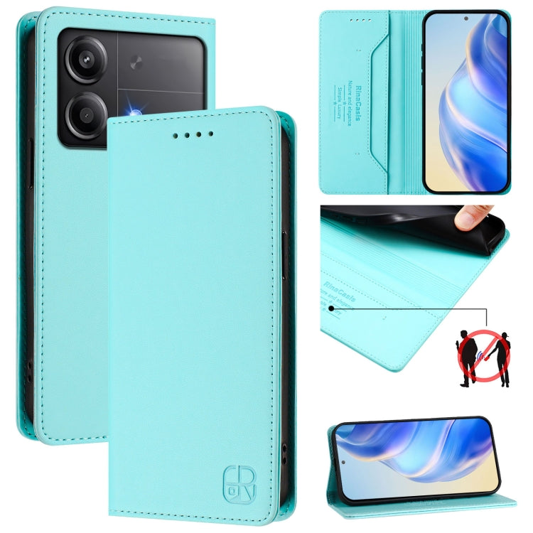 RC01 Dual-Folded Magnetic Suction RFID Leather Phone Case, For Xiaomi Poco X6 Neo 5G, For Xiaomi Poco X6 Pro / Redmi K70E, For Xiaomi Poco X6 5G / Redmi Note 13 Pro 5G, For Xiaomi 14 Ultra 5G, For Xiaomi 14 Pro 5G, For Xiaomi 14 5G