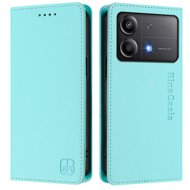 RC01 Dual-Folded Magnetic Suction RFID Leather Phone Case, For Xiaomi Poco X6 Neo 5G, For Xiaomi Poco X6 Pro / Redmi K70E, For Xiaomi Poco X6 5G / Redmi Note 13 Pro 5G, For Xiaomi 14 Ultra 5G, For Xiaomi 14 Pro 5G, For Xiaomi 14 5G