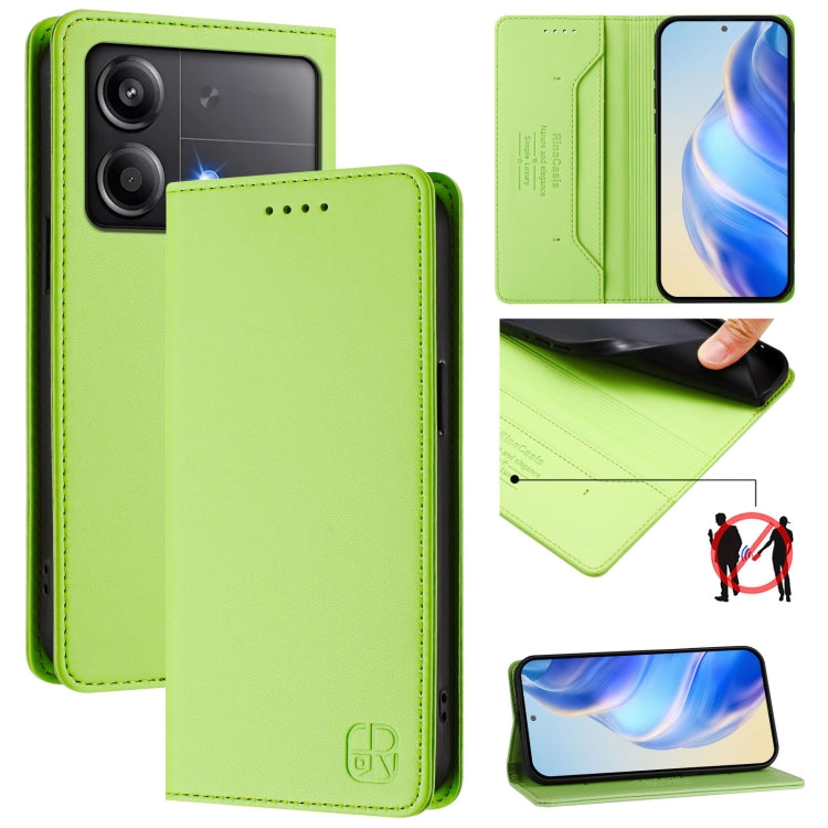 RC01 Dual-Folded Magnetic Suction RFID Leather Phone Case, For Xiaomi Poco X6 Neo 5G, For Xiaomi Poco X6 Pro / Redmi K70E, For Xiaomi Poco X6 5G / Redmi Note 13 Pro 5G, For Xiaomi 14 Ultra 5G, For Xiaomi 14 Pro 5G, For Xiaomi 14 5G