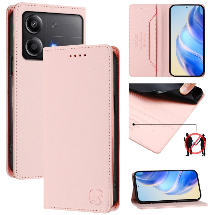 RC01 Dual-Folded Magnetic Suction RFID Leather Phone Case, For Xiaomi Poco X6 Neo 5G, For Xiaomi Poco X6 Pro / Redmi K70E, For Xiaomi Poco X6 5G / Redmi Note 13 Pro 5G, For Xiaomi 14 Ultra 5G, For Xiaomi 14 Pro 5G, For Xiaomi 14 5G