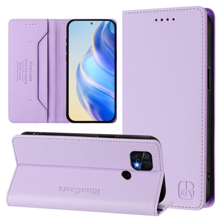 RC01 Dual-Folded Magnetic Suction RFID Leather Phone Case, For Xiaomi 12 Pro / 12S Pro, For Xiaomi 12 5G / 12X 5G / 12S 5G, For Xiaomi 12 Lite, For Xiaomi Poco C40, For Xiaomi Civi 1S, For Xiaomi Poco M4 Pro 4G