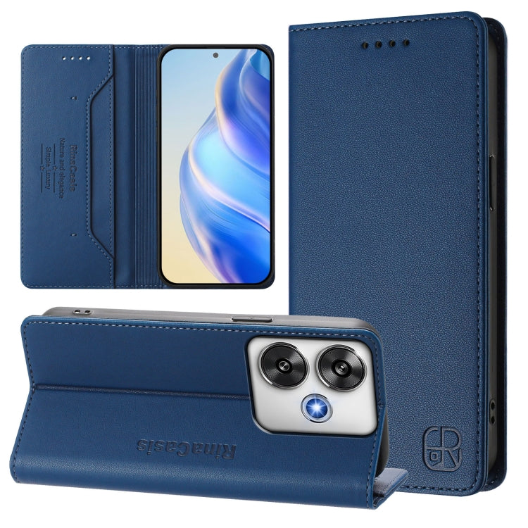 RC01 Dual-Folded Magnetic Suction RFID Leather Phone Case, For Xiaomi 15 Pro, For Xiaomi 15, For Xiaomi 14T Pro, For Xiaomi 14T, For Xiaomi Poco F6 5G, For Xiaomi Poco F6 Pro 5G