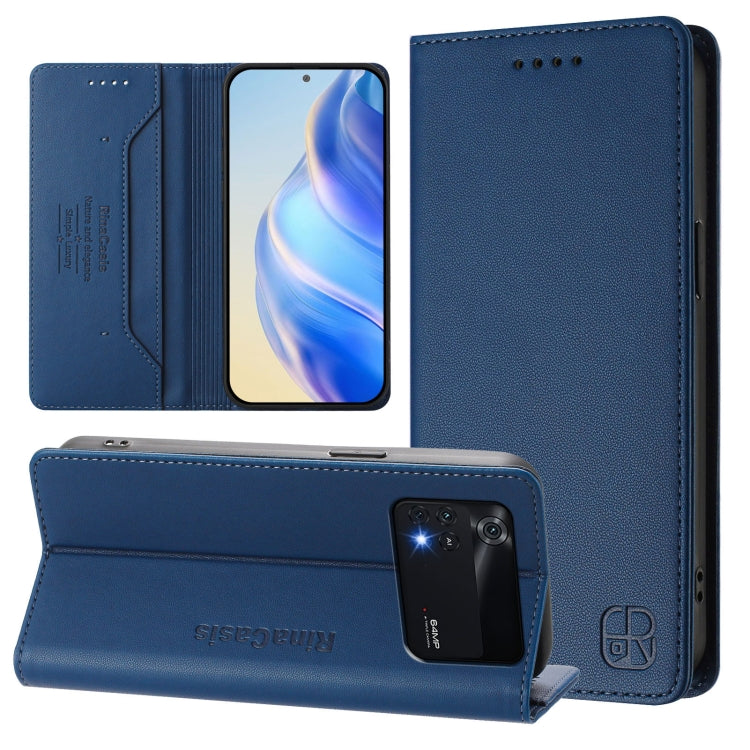 RC01 Dual-Folded Magnetic Suction RFID Leather Phone Case, For Xiaomi 12 Pro / 12S Pro, For Xiaomi 12 5G / 12X 5G / 12S 5G, For Xiaomi 12 Lite, For Xiaomi Poco C40, For Xiaomi Civi 1S, For Xiaomi Poco M4 Pro 4G