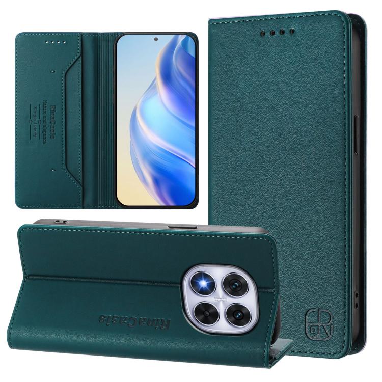 RC01 Dual-Folded Magnetic Suction RFID Leather Phone Case, For Xiaomi 15S Pro, For Xiaomi Poco M7 5G / C75 4G, For Xiaomi Poco X7 5G / Redmi Note 14 Pro 5G, For Xiaomi 15 Ultra, For Xiaomi Poco X7 Pro 5G / Redmi Turbo 4 5G, For Xiaomi Poco M7 Pro 5G