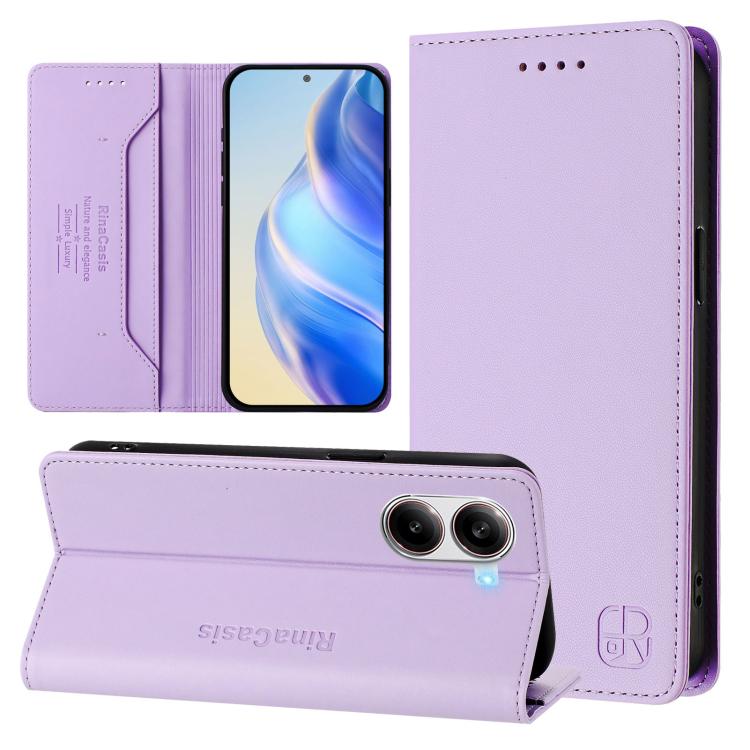 RC01 Dual-Folded Magnetic Suction RFID Leather Phone Case, For Xiaomi 15S Pro, For Xiaomi Poco M7 5G / C75 4G, For Xiaomi Poco X7 5G / Redmi Note 14 Pro 5G, For Xiaomi 15 Ultra, For Xiaomi Poco X7 Pro 5G / Redmi Turbo 4 5G, For Xiaomi Poco M7 Pro 5G