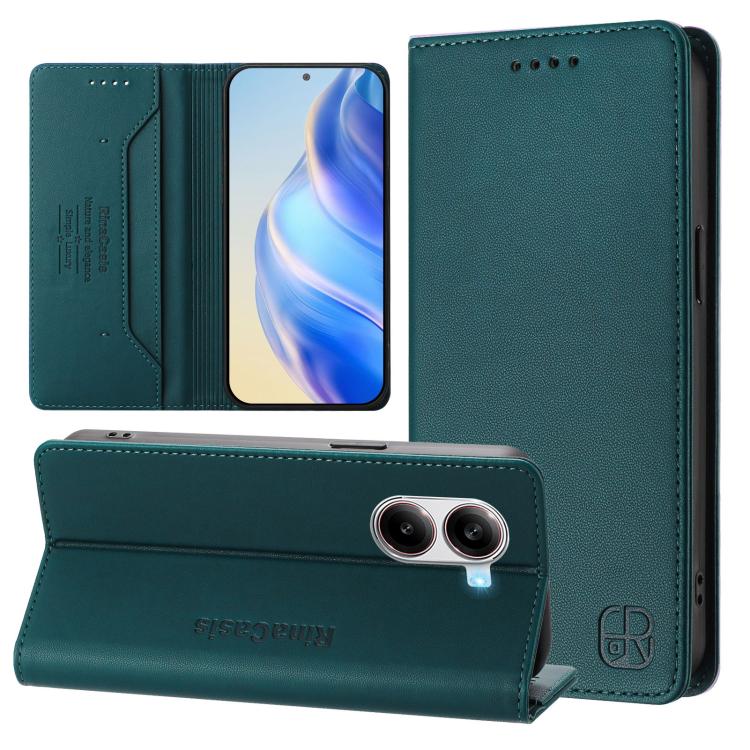 RC01 Dual-Folded Magnetic Suction RFID Leather Phone Case, For Xiaomi 15S Pro, For Xiaomi Poco M7 5G / C75 4G, For Xiaomi Poco X7 5G / Redmi Note 14 Pro 5G, For Xiaomi 15 Ultra, For Xiaomi Poco X7 Pro 5G / Redmi Turbo 4 5G, For Xiaomi Poco M7 Pro 5G