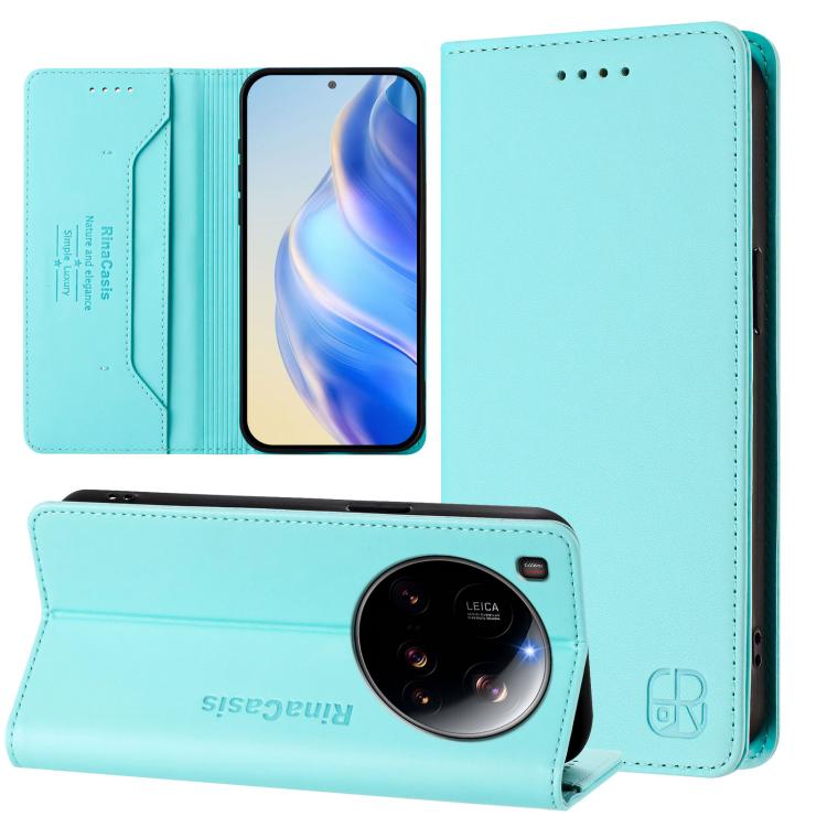 RC01 Dual-Folded Magnetic Suction RFID Leather Phone Case, For Xiaomi 15S Pro, For Xiaomi Poco M7 5G / C75 4G, For Xiaomi Poco X7 5G / Redmi Note 14 Pro 5G, For Xiaomi 15 Ultra, For Xiaomi Poco X7 Pro 5G / Redmi Turbo 4 5G, For Xiaomi Poco M7 Pro 5G